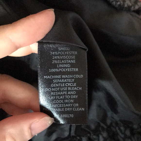 SANDRO Grey Print Ruffled Coat - Picture 6 of 6